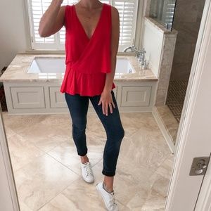 Deletta size small, red, sleeveless top